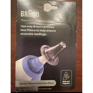 Braun Replacement Thermoscan Lens Filters - 40 Pieces new